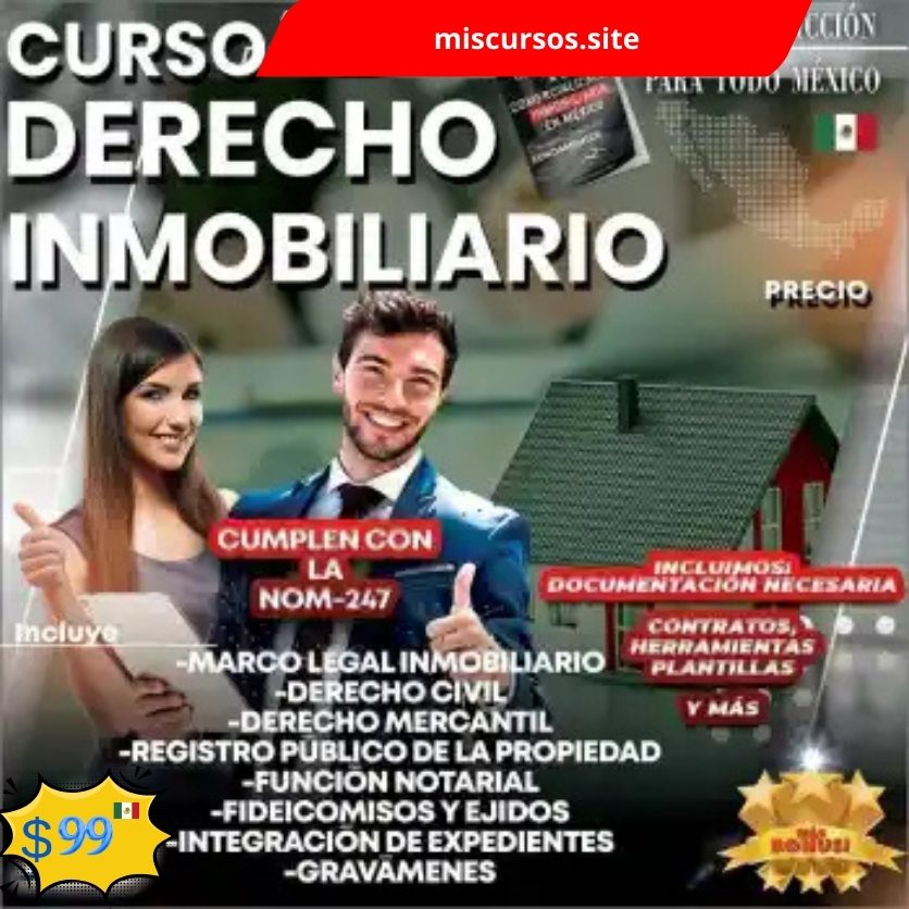 CONTRATOS Y CURSO DERECHO INMOBILIARIO MÉXICO